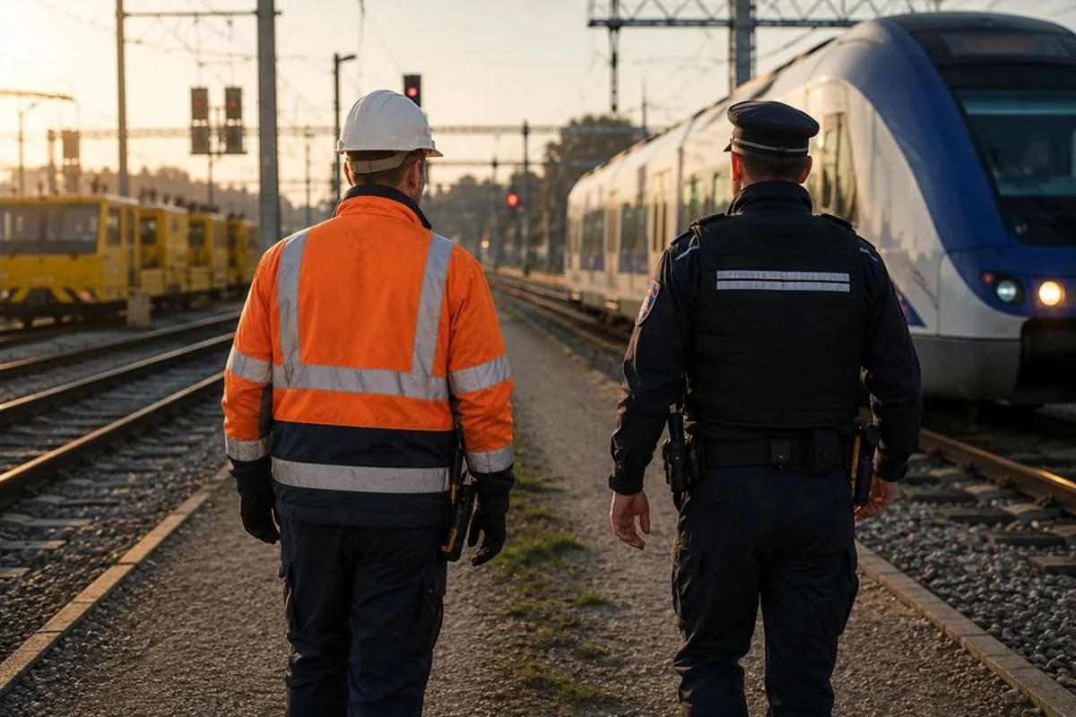Police ferroviaire et sûreté ferroviaire : agents assurant la sécurité sur les emprises du réseau ferré